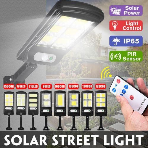 Solar Wall Lamp Outdoor Lighting Body Induction Remote Control Street Lighting Lamp 3 Funtions Highbrightness Lamp Beads 213LED
