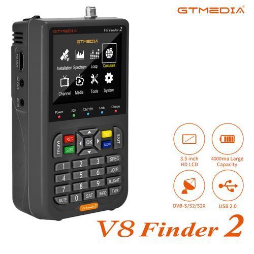 GTMEDIA V8 Finder2 Satellite Finder Meter TV Signal Detector