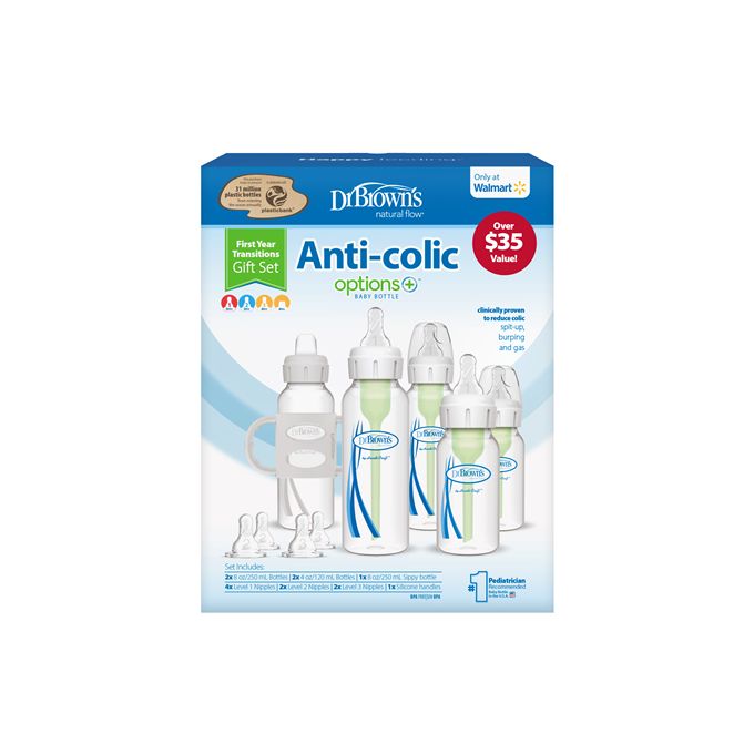 Dr Browns Anticolic First Year Transition Bottle Starter Gift Set