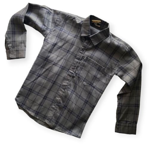 Check Long Sleeve Shirt - Grey