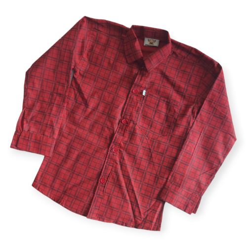 Check Long Sleeve Shirt - Red